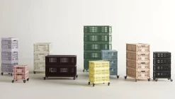 HAY Colour Crate - Cube - Dusty blue