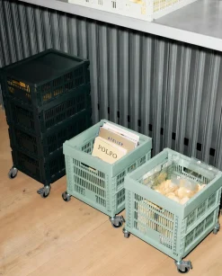 HAY Colour Crate - Cube - Sage green