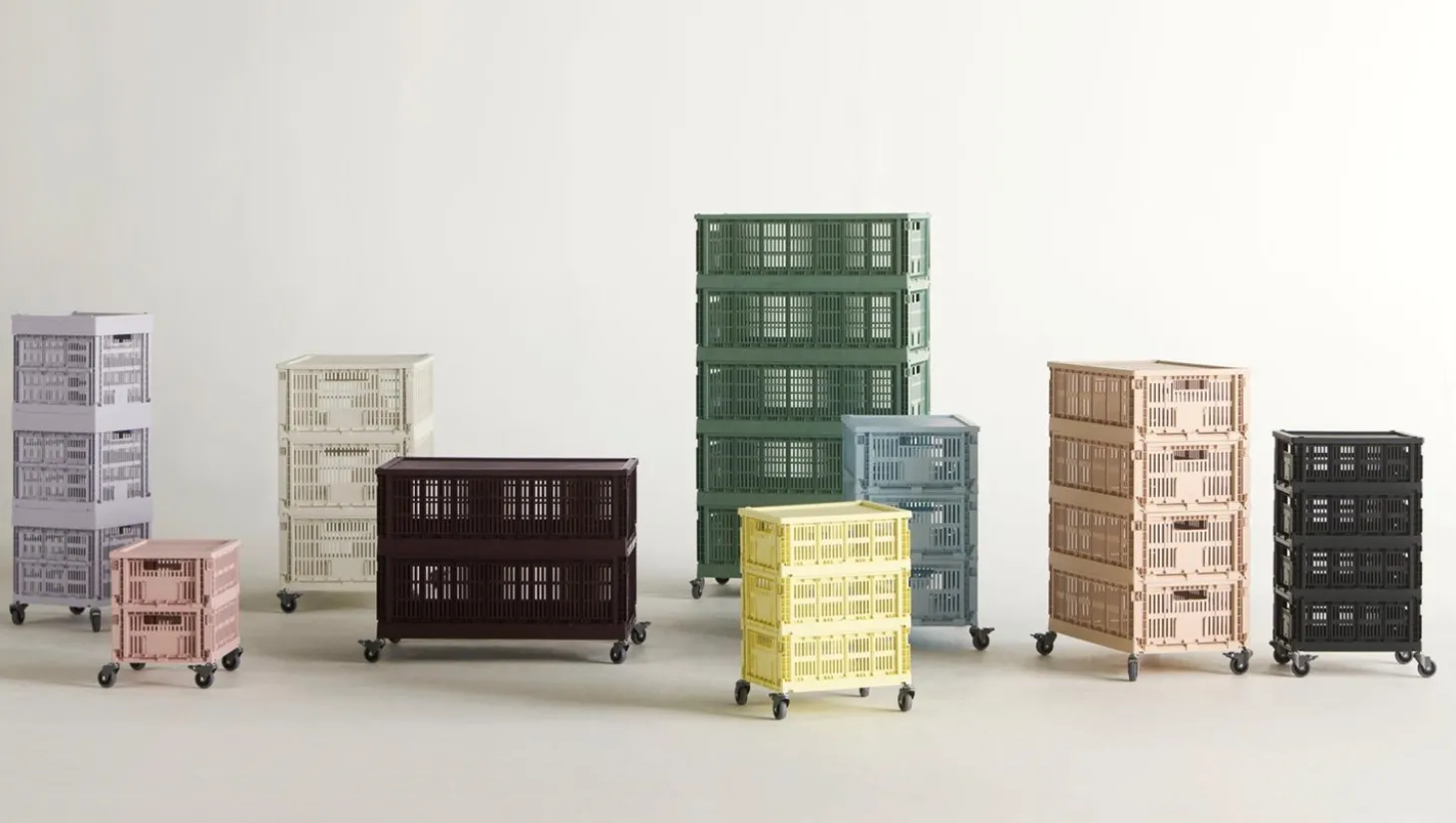 HAY Colour Crate - Large Square - Charcoal