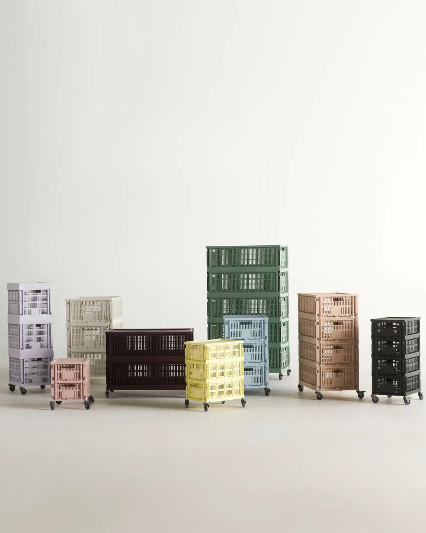 HAY Colour Crate - Large Square - Charcoal