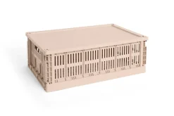 HAY Colour Crate Lid Plastic - Large - Powder