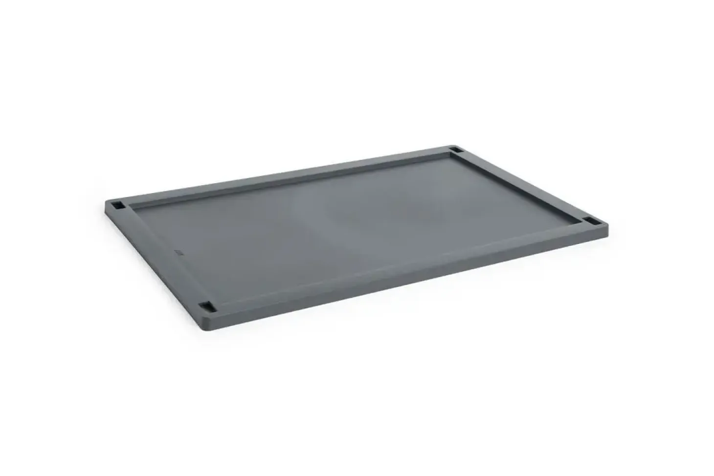 HAY Colour Crate Lid Plastic - Large - Charcoal