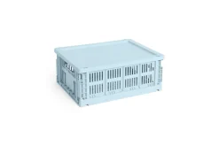 HAY Colour Crate Lid Plastic - Medium - Soft blue