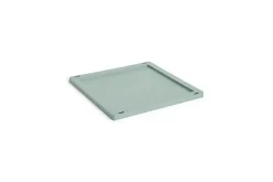 HAY Colour Crate Lid Plastic - Medium Square / Cube - Sage green
