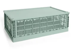 HAY Colour Crate Lid Plastic - X-Large - Sage green