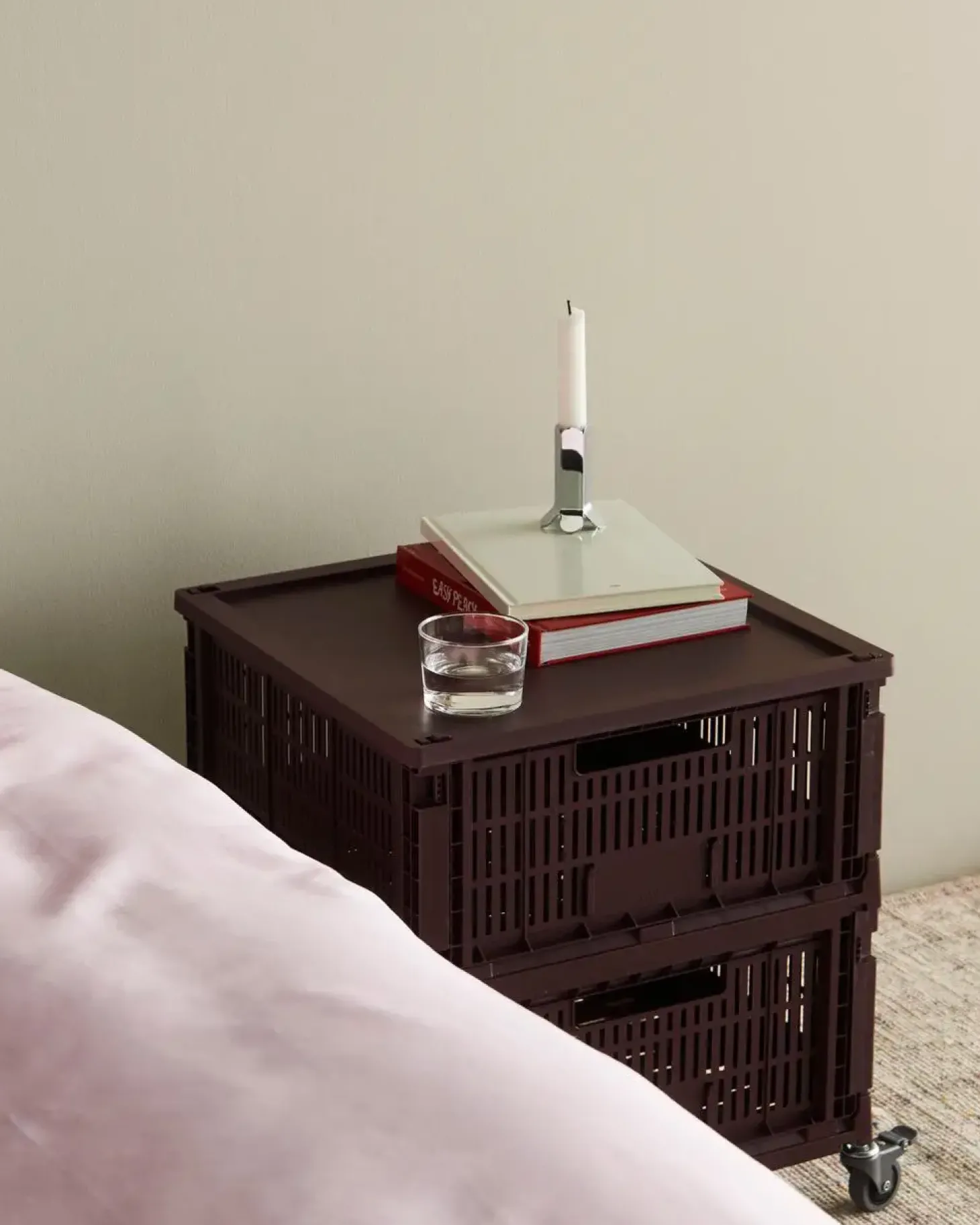 HAY Colour Crate - Medium Square - Charcoal