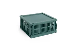 HAY Colour Crate - Medium Square - Dark green