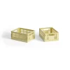 HAY Colour Crate Mini - Set of 2 - Dusty yellow