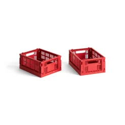 HAY - Colour Kasser - Recycled - Mini - Rød - Red - 2 stk