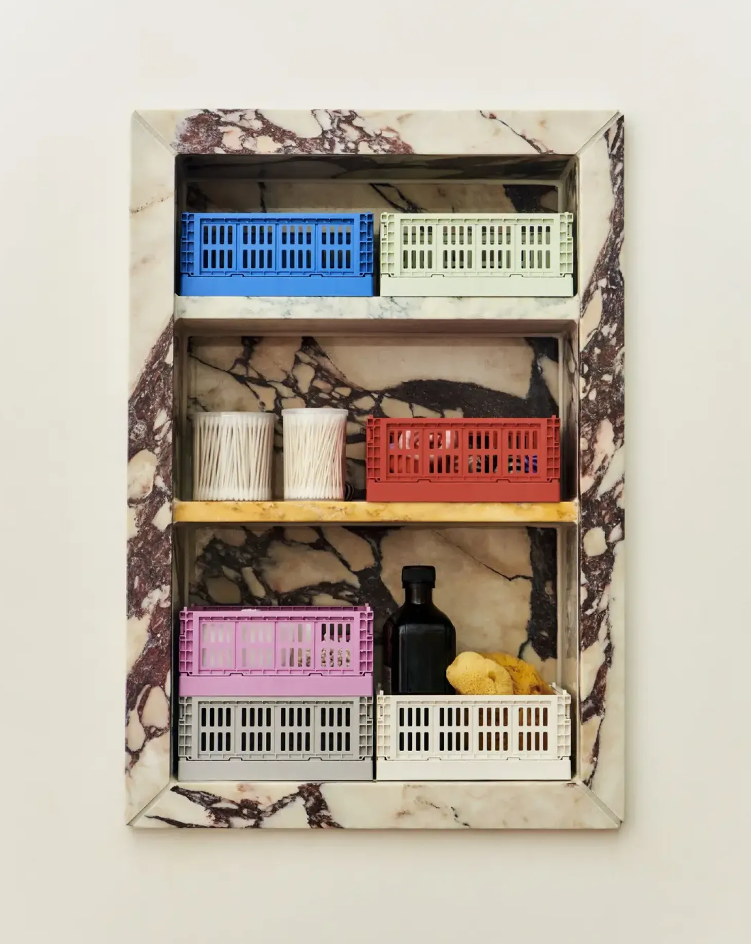 HAY - Colour Kasser - Recycled - Mini - Rød - Red - 2 stk