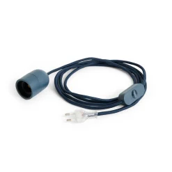 Hay - Common Table Cord Set - Lampefatning med ledning - Anthracite blue