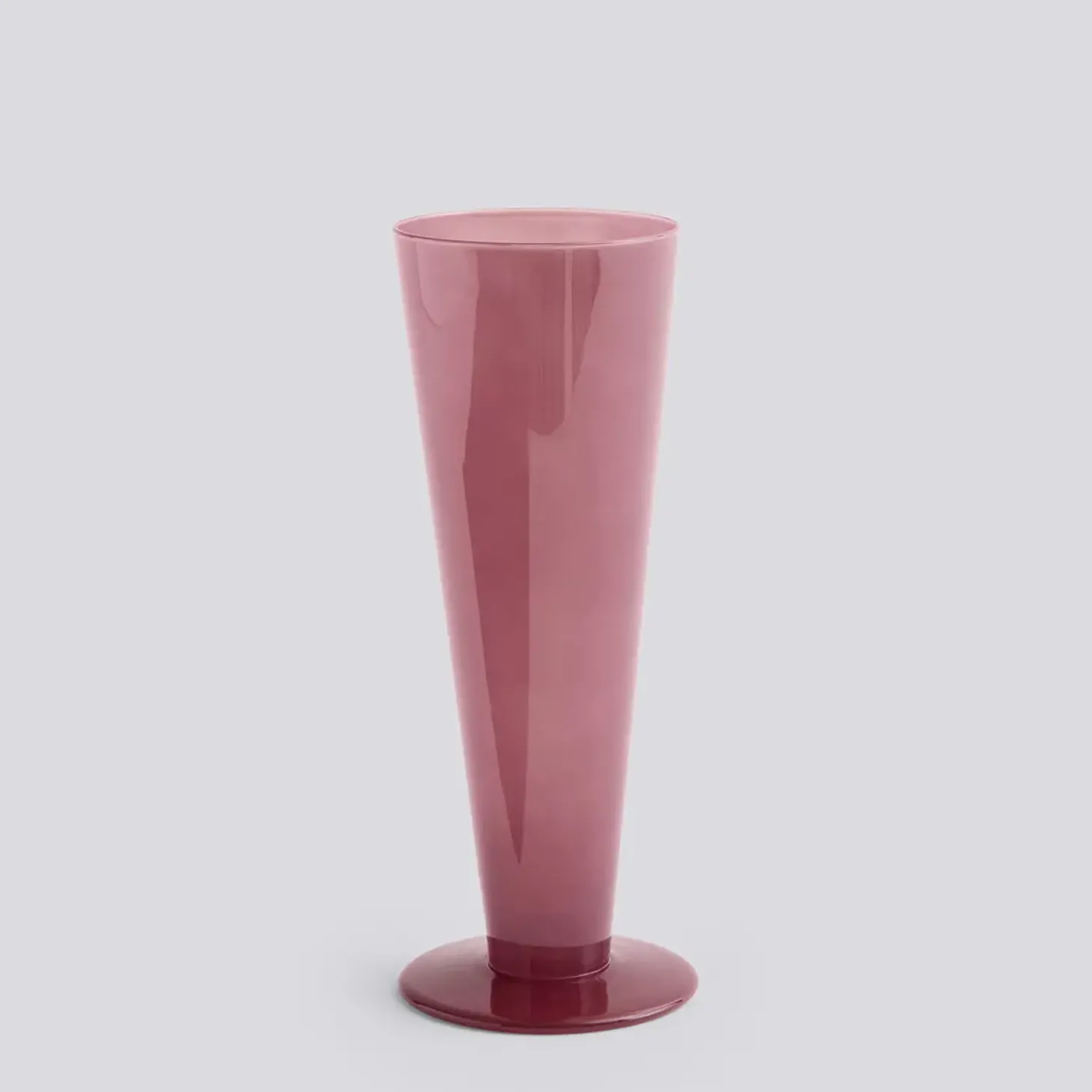 Hay - Conical Vase - Medium - Rose/mørk rød