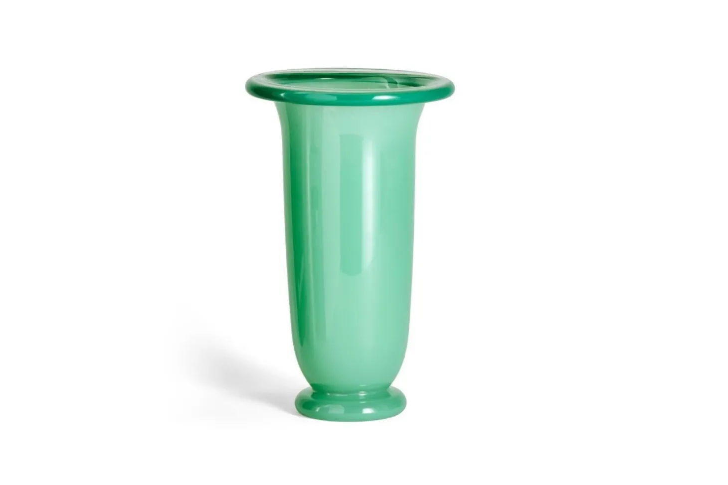 Hay - Empire Vase - Large - Green - Green with dark green rim - 829