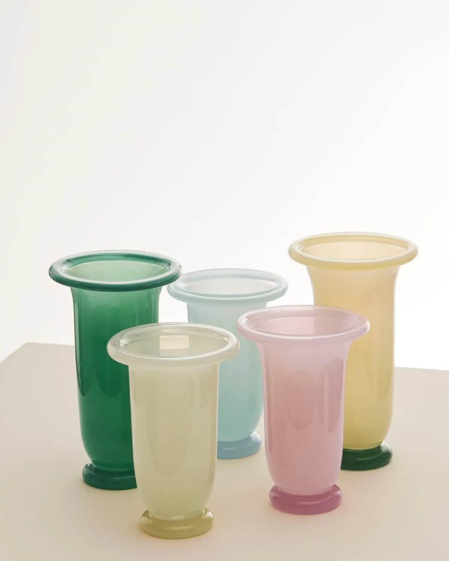Hay - Empire Vase - Large - Green - Green with dark green rim - 829