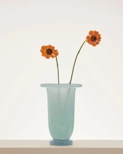 Hay - Empire Vase - Medium - Blue - Ice blue with light blue base - 749