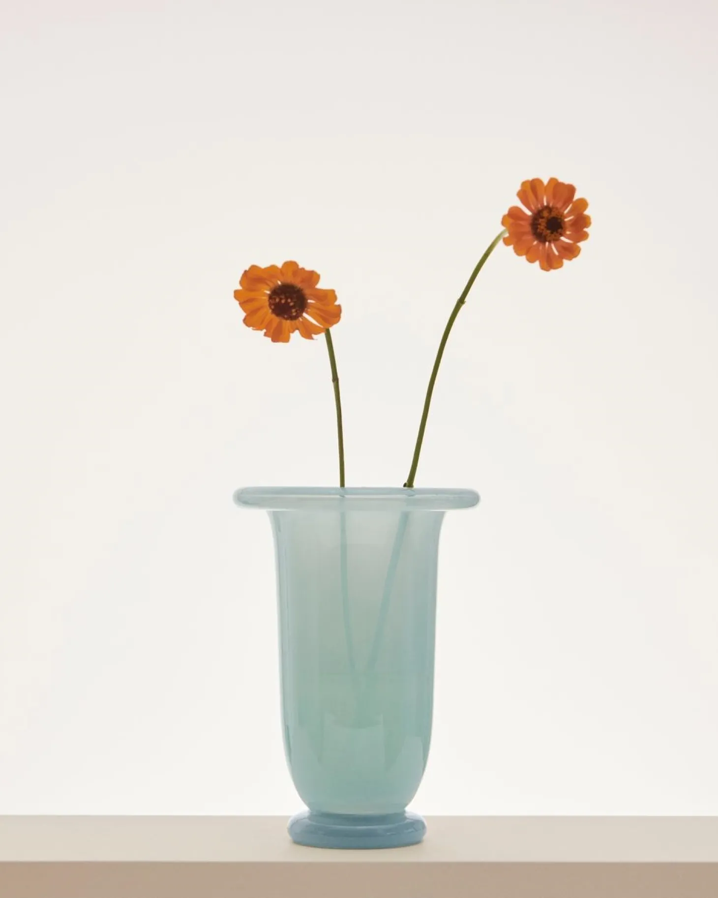 Hay - Empire Vase - Medium - Blue - Ice blue with light blue base - 749