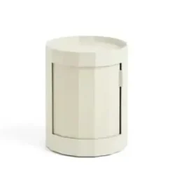 Hay - Facet Cabinet - Low - Eggshell - Hvid - 49 cm - sidebord med hjul