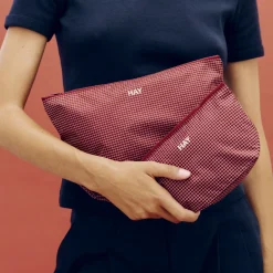 Hay - Grid Pouch - Medium - Mørkegrøn
