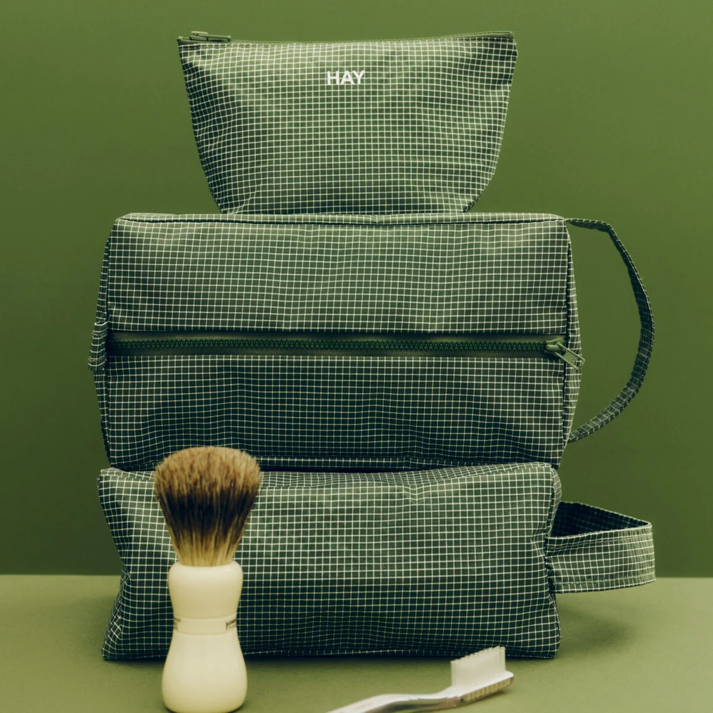 Hay - Grid Pouch - Small - Mørkeblå