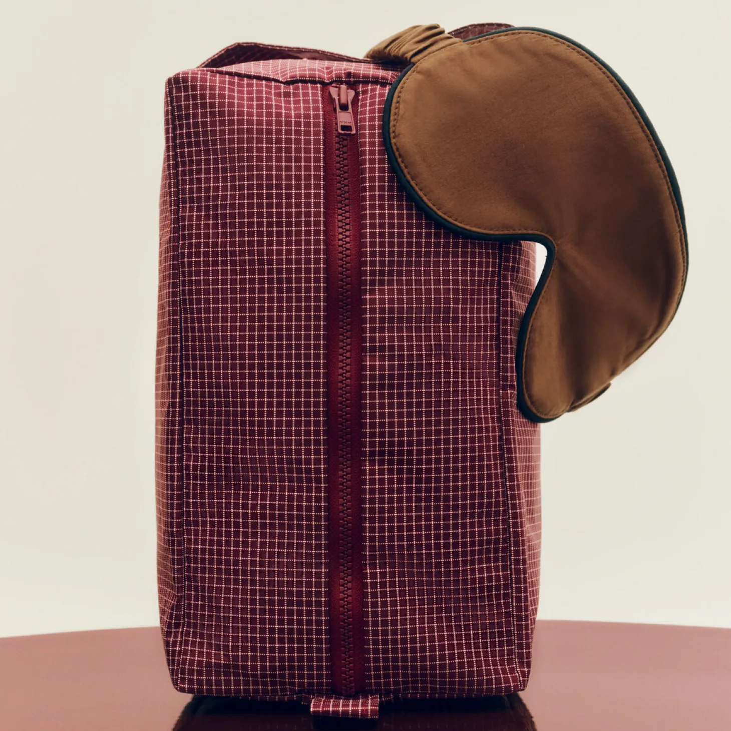 Hay - Grid Wash Bag - Medium - Mørk grøn