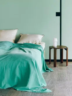 Hay - Linen Bedspread - 240 x 260 - Emerald Green - Emerald green - 3349