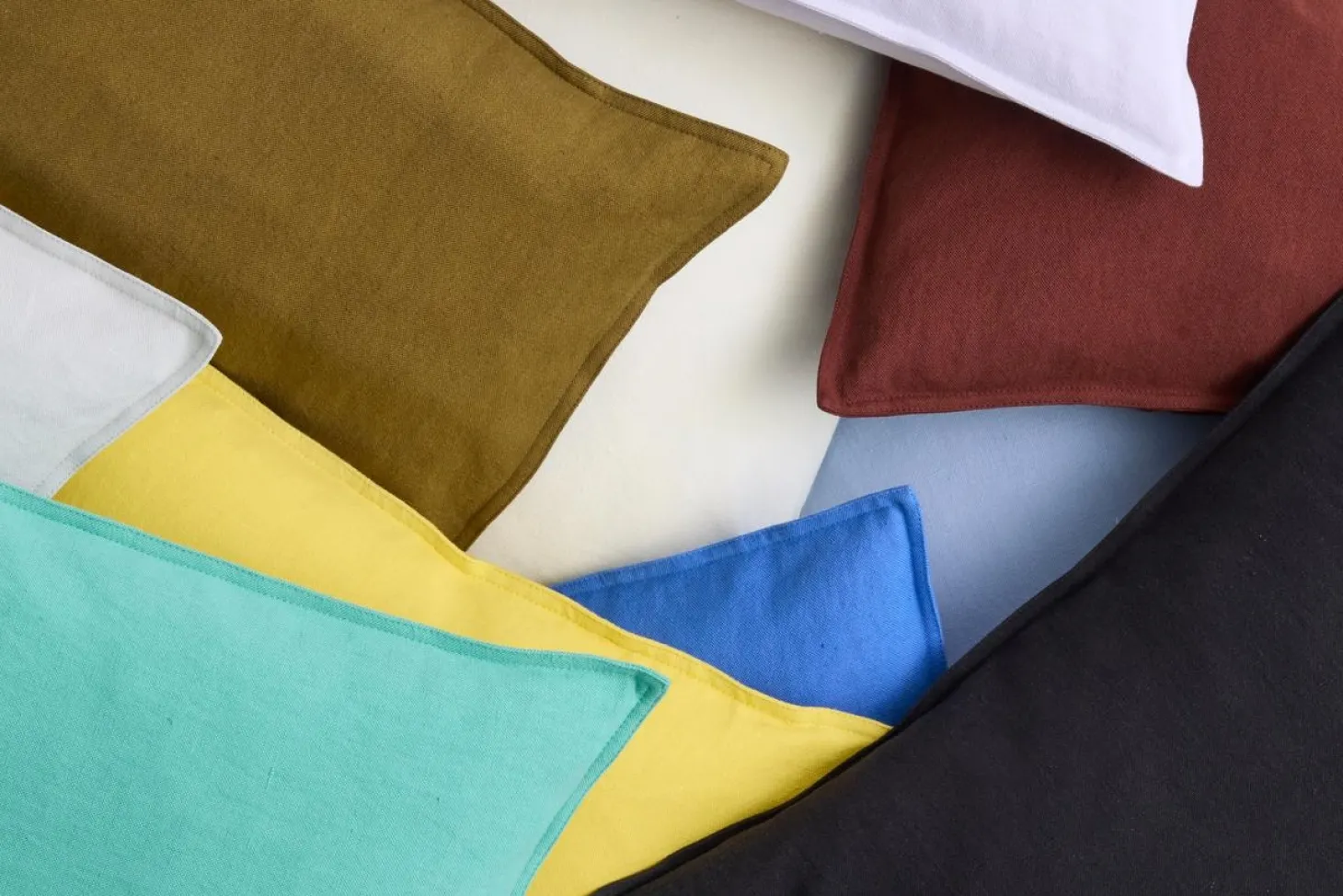 Hay - Linen Cushion - 50x50 - Sky Blue - Sky blue - 829