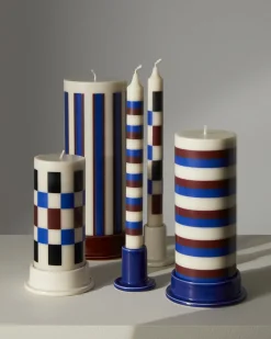 Hay - Lysestage - Column - Large - Lys Blå