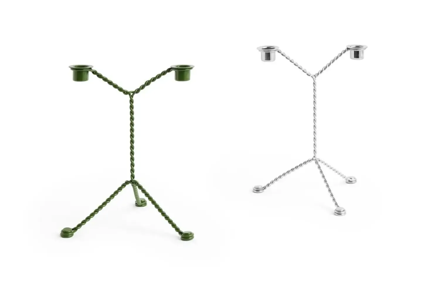 Hay - Lysestage - Wire - Mirror - Grøn