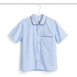 HAY - Outline Pyjama - Kortærmet Shirt - S/M - Soft Blue