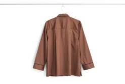 HAY - Outline Pyjama - Langærmet Shirt - XS/S - Milk Chocolate