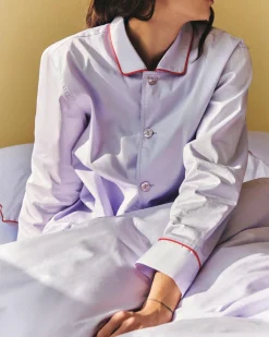 HAY - Outline Pyjama - Langærmet Shirt - S/M - Lavendel