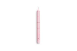 Hay - Pattern Candle - Light pink with red grid check