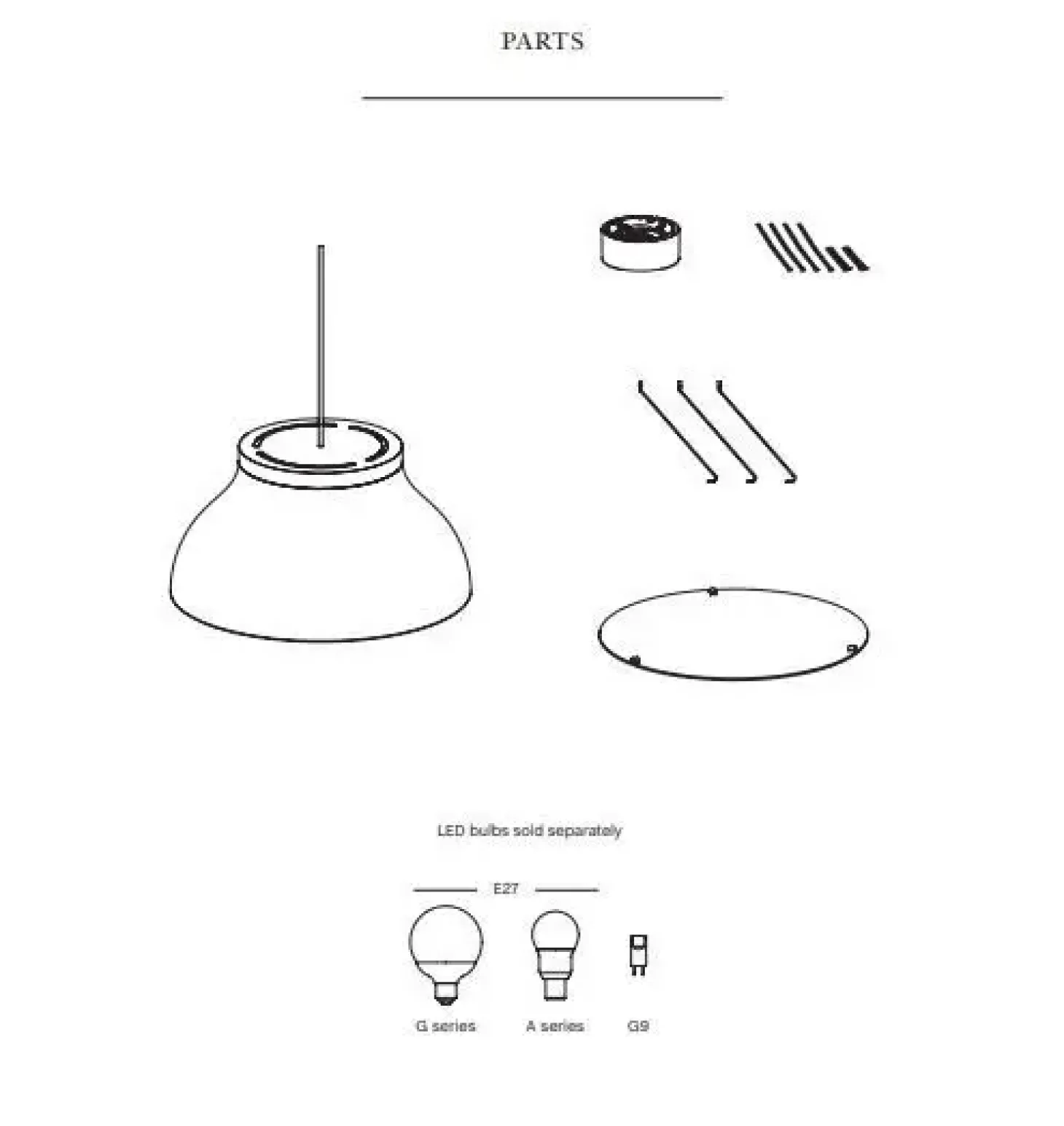 HAY - PC Pendant - small - sort