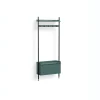 Hay - Reol - Pier System 1061 - 1 kolonne - Blå/Sort - 82 X 34 X 209 cm