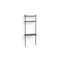 Hay - Reol - Pier System 11 - 1 kolonne - Blå/Sort - 82 X 46,5 X 209 cm