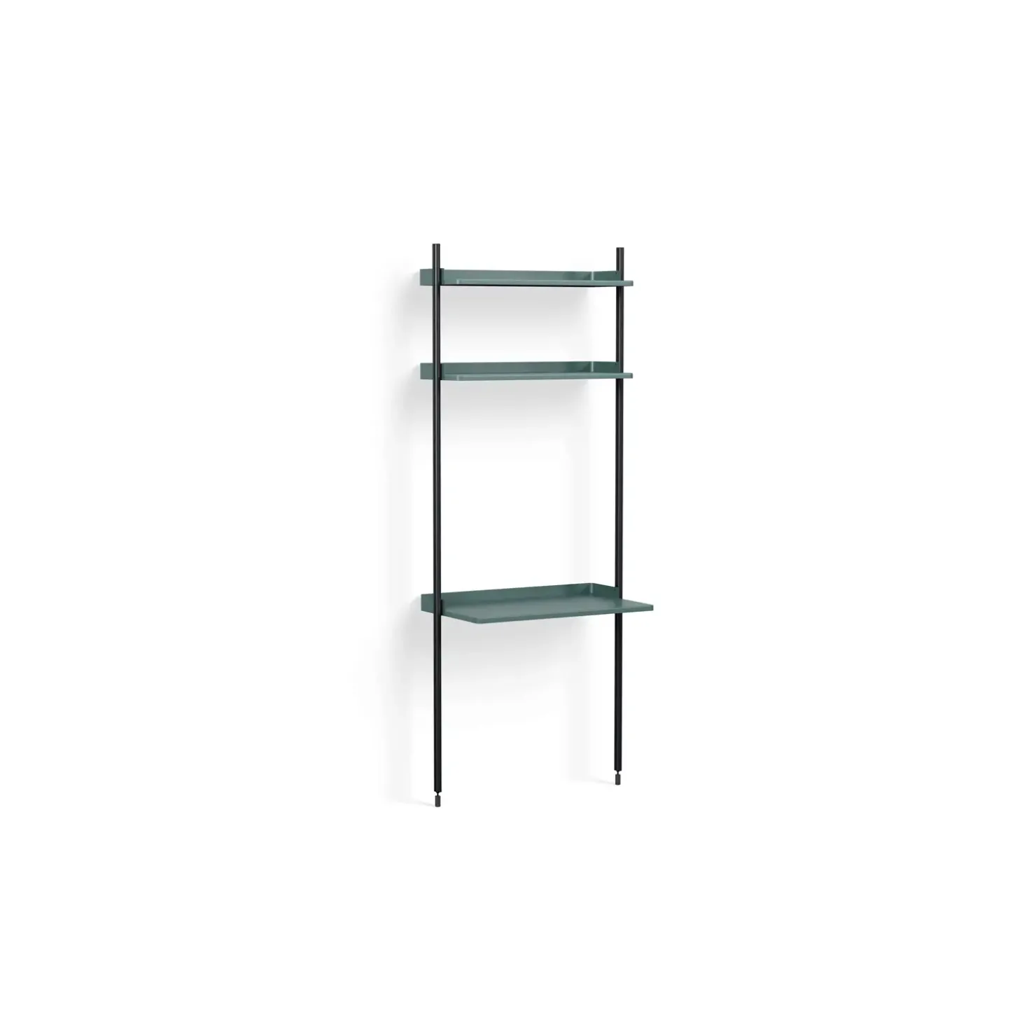 Hay - Reol - Pier System 11 - 1 kolonne - Blå/Sort - 82 X 46,5 X 209 cm