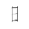 Hay - Reol - Pier System 1041 - 1 kolonne - Sort/Antracit - 82 X 31,5 X 209 cm