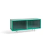Hay - Reol til Gulv med Glaslåger - Colour Cabinet - Mint - Medium, B120 X D39 X H51 cm
