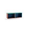 Hay - Reol til Væg - Colour Cabinet - Multi favet - Medium, B120 X D39 X H39 cm
