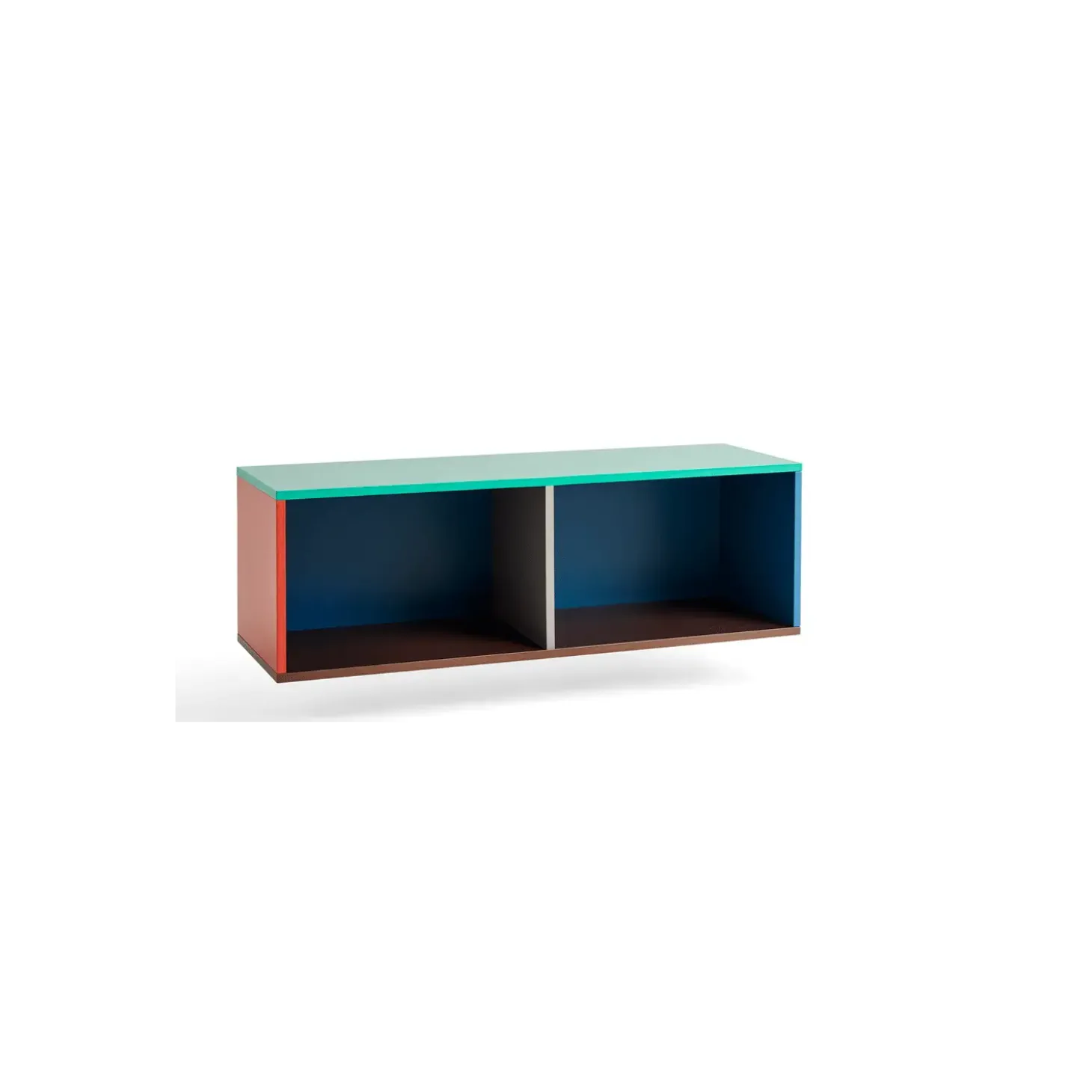 Hay - Reol til Væg - Colour Cabinet - Multi favet - Medium, B120 X D39 X H39 cm