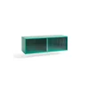 Hay - Reol til Væg med Glaslåger - Colour Cabinet - Mint - Medium, B120 X D39 X H39 cm