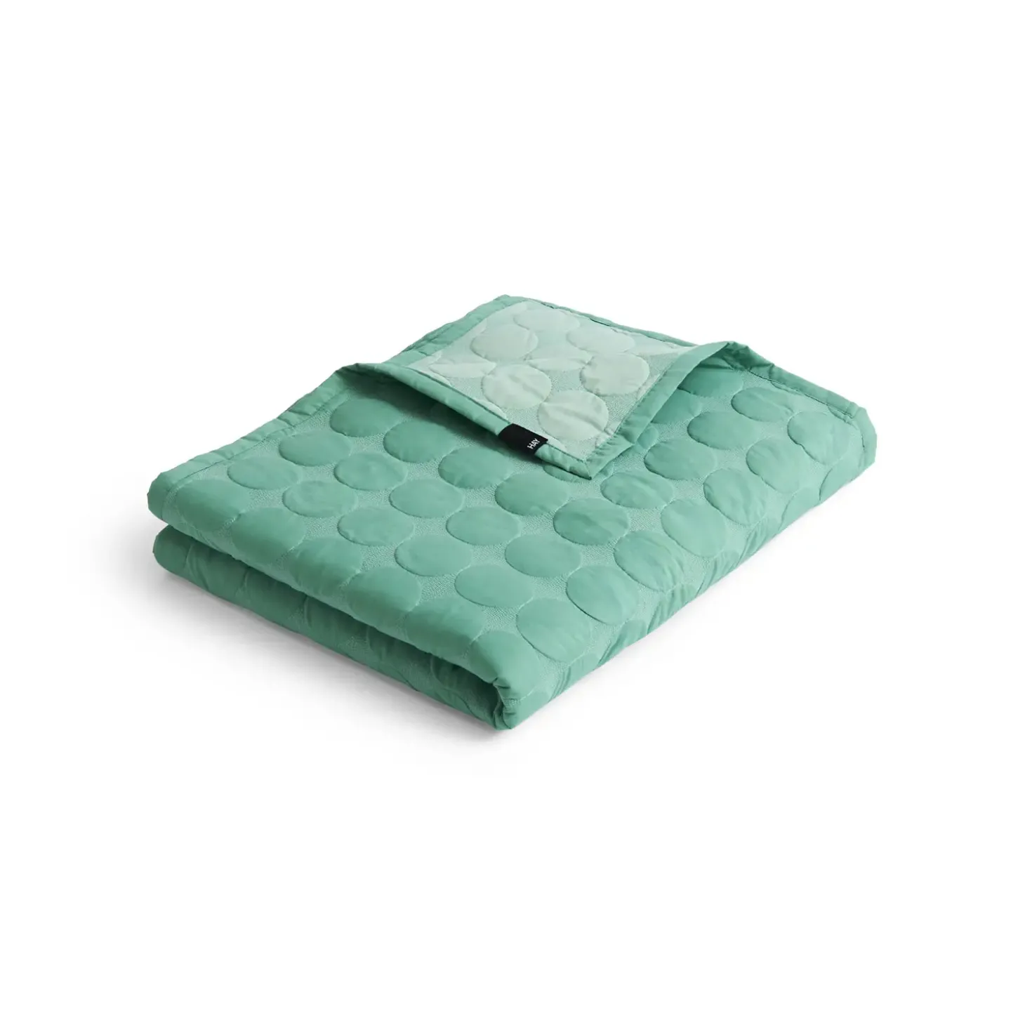 Hay - Sengetæppe - Mega Dot - Organic - Sea Green - 260x260