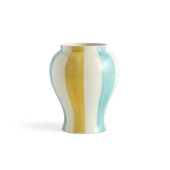 HAY - Sobremesa Stribe Vase - Large - Grøn og gul