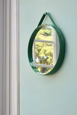 HAY - "Strap Mirror" Spejl Ø50 cm - Brun