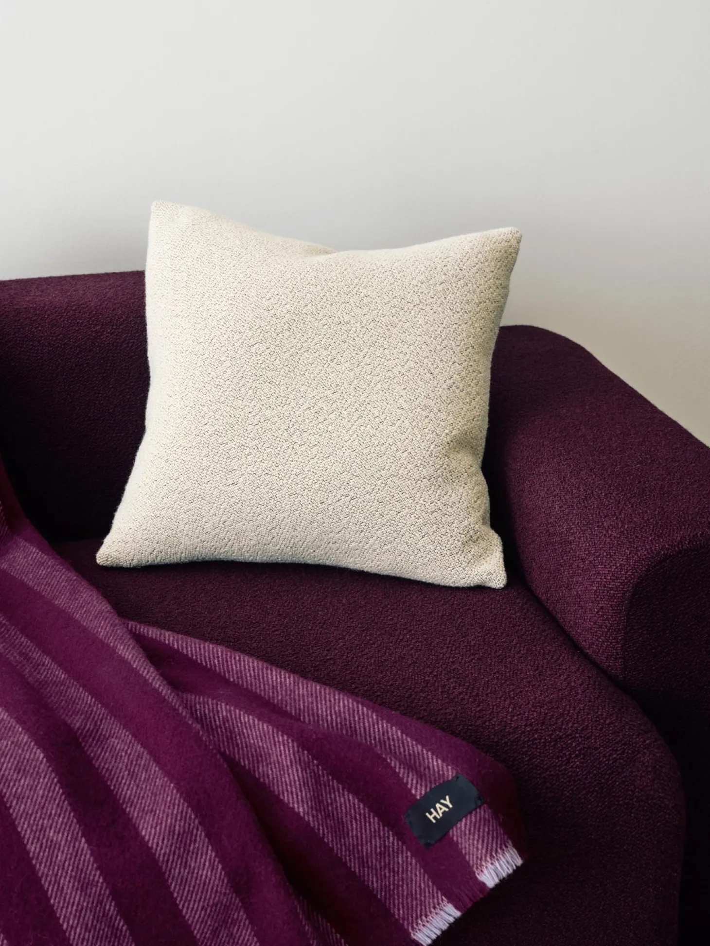Hay - Texture Cushion - 50 x 50 - Cream melange