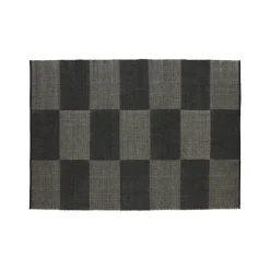 HAY - Tæppe Check Rug - Black L/ Sort - 170 x 240 cm