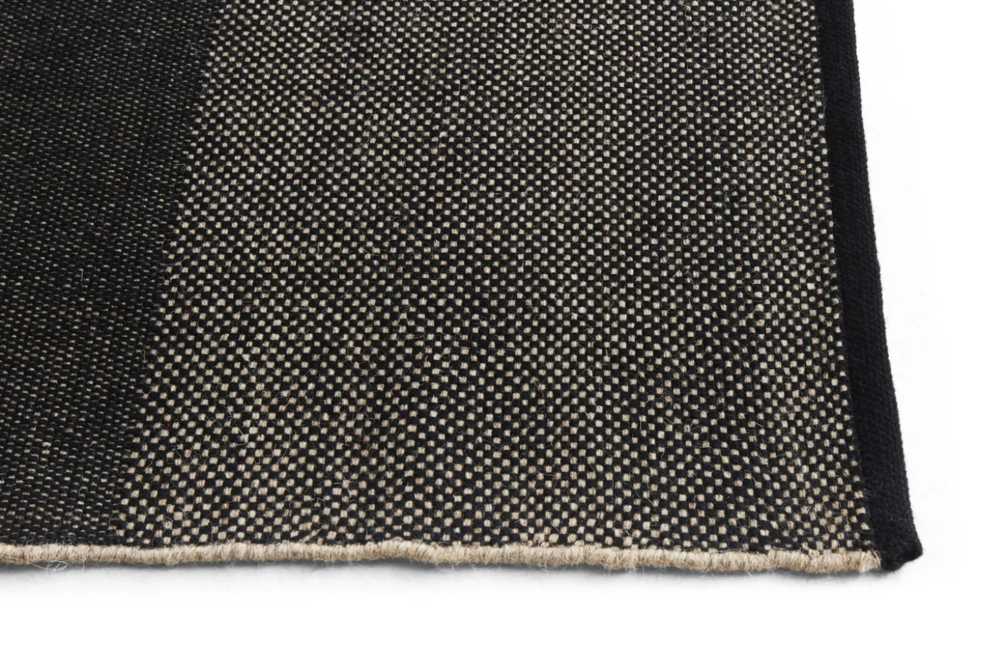 HAY - Tæppe Check Rug - Black L/ Sort - 200 x 300 cm