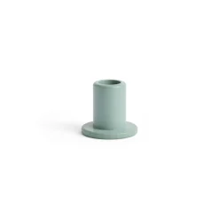 HAY - Tube Candleholder S - Concrete - Emerald Green