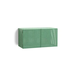 Hay - Vægskab - Perforated Cabinet Wall - Small - Soft Jade - H45 x B89 x D40 cm