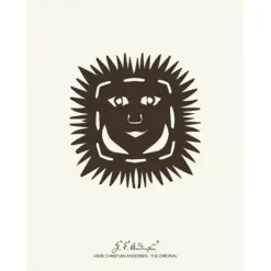 H. C. Andersen Original - "Solhoved" Plakat i ramme - 40x50